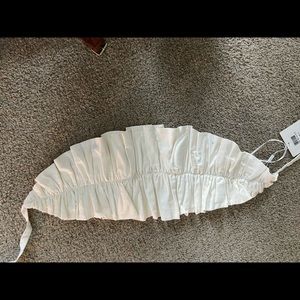 Selfie Leslie crop tie top